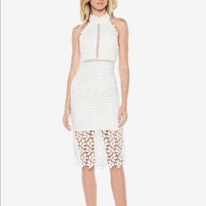 Gemma Lace Sheath Dress - Bardot - White - XS